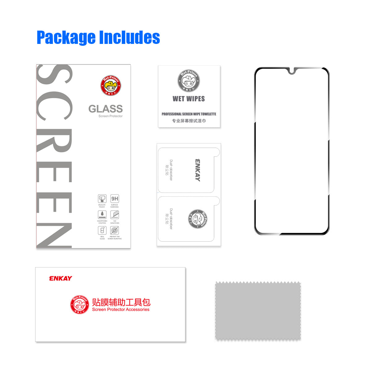 ENKAY HAT PRINCE for vivo T1 Pro 5G Film 0.26mm 9H High Aluminium-silicon Glass Screen Protector ENKAY HAT PRINCE for vivo T1 Pro 5G Film 0.26mm 9H High Aluminium-silicon Glass Screen Protector